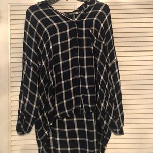 Forever 21 Tops - High-low flannel Forever 21 Tops - High-low flannel